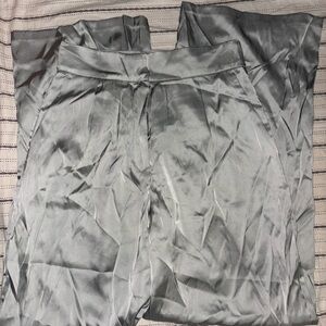 Abercrombie & Fitch Gray Satin Pants